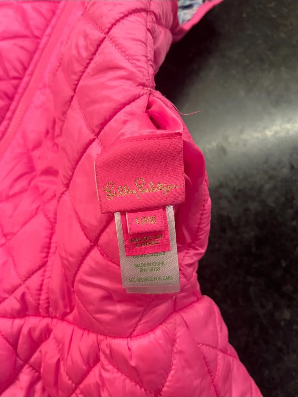 Lilly Pulitzer Hot Pink Quilted Girls' Vest